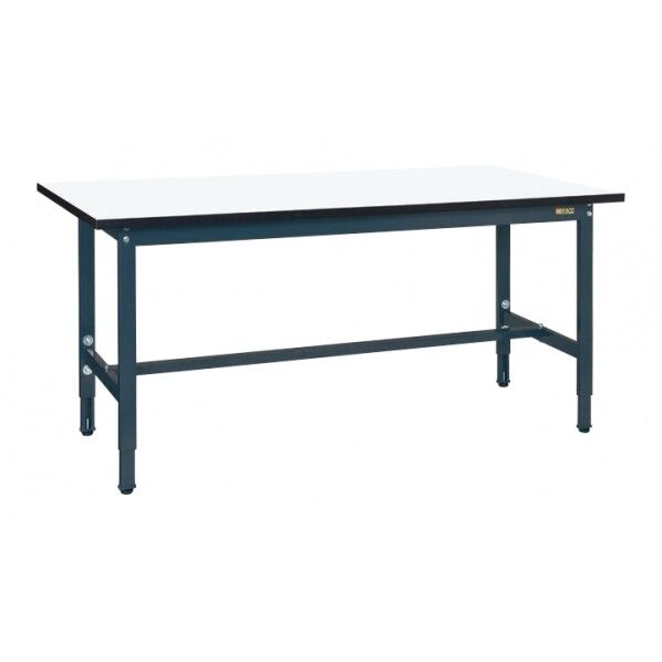 軽量実験用高さ調整作業台(TKSM/200kg/メラミン天板/H740~940) ダークグレー W1200×D750×H740~940 TKSM-1275 1台