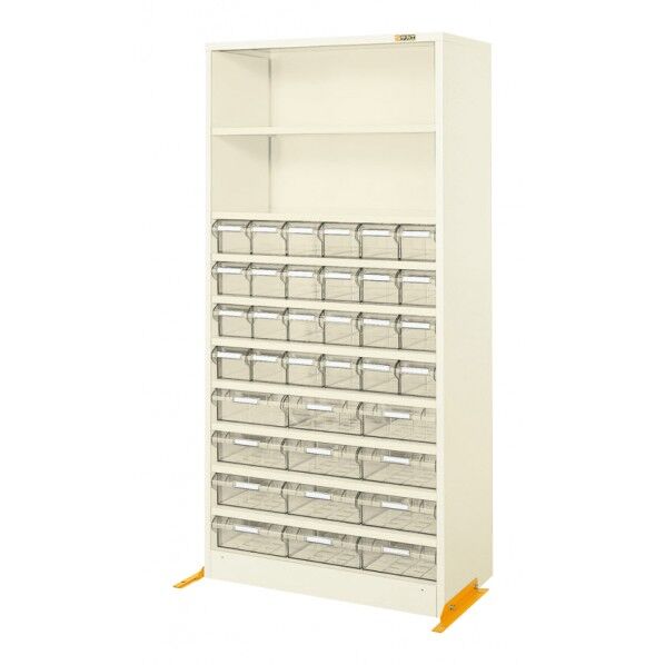 ハニーケース2(樹脂ボックス･転倒防止脚付) アイボリー W842×D450×H1760 HK-36ATLI 1台