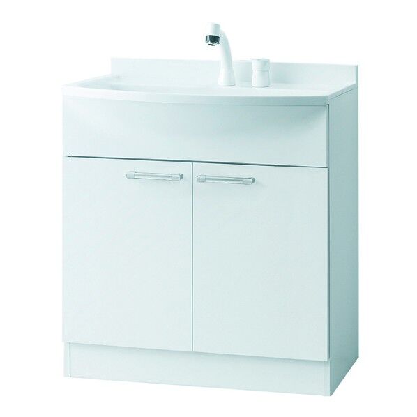 化粧台(一般地シャワー水栓2枚扉アルバ750)