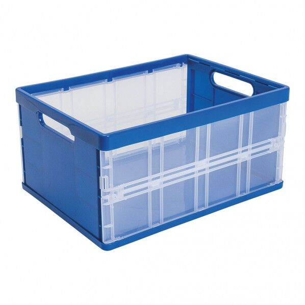 折り畳みコンテナ ブルー AKVU201 1個