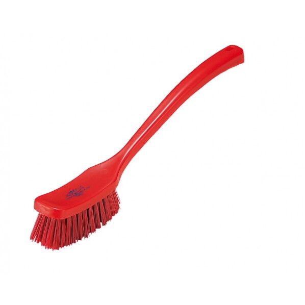 レジン ロングハンドルブラシ 赤 JYN1101 1個