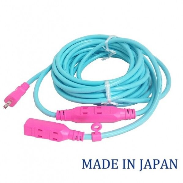 延長コード セブンタップコード スカイブルー 10m 7B-1510-SB 1本