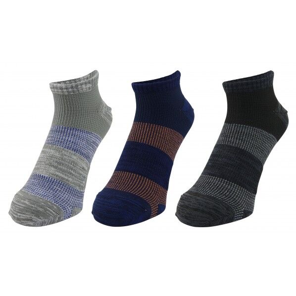 10倍破れにくいソックス 制菌・消臭 先丸 ショート丈 3足組 カラーアソート カラーアソート 24cm ~ 26cm 481-344-25-00 1足