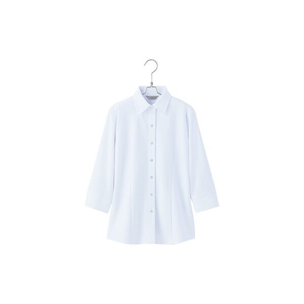 七分袖ブラウス 001ホワイト 5 HCB4007 1着