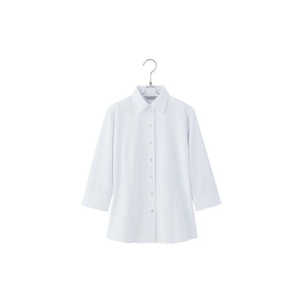 七分袖ブラウス 001ホワイト 5 HCB4107 1着