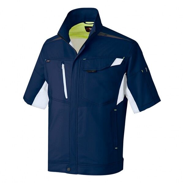 ライトフィックス 半袖サマーブルゾン(男女兼用) 008ネイビー SS 2532 1枚