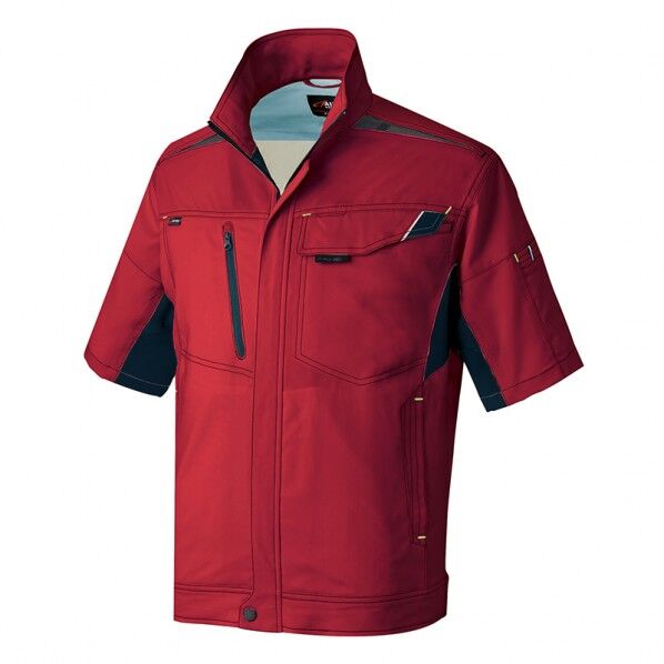 ライトフィックス 半袖サマーブルゾン(男女兼用) 009レッド S 2532 1枚