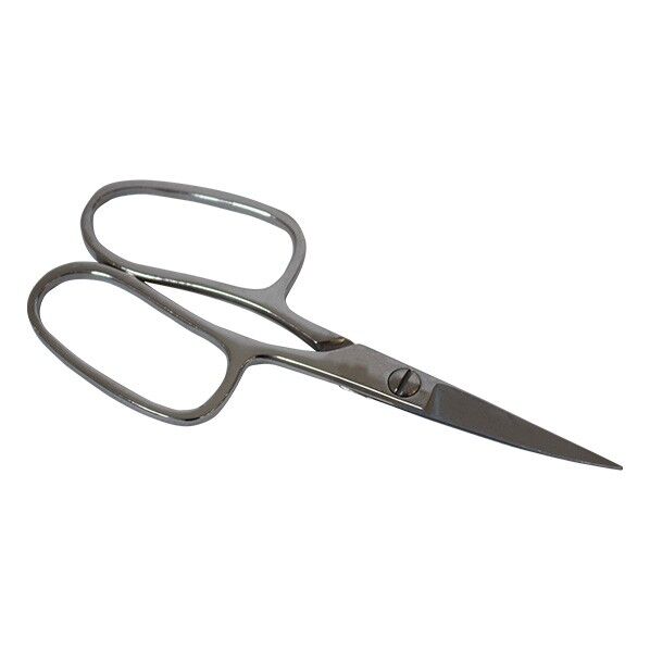 ゴム切鋏 曲がりクローム 120mm 1個