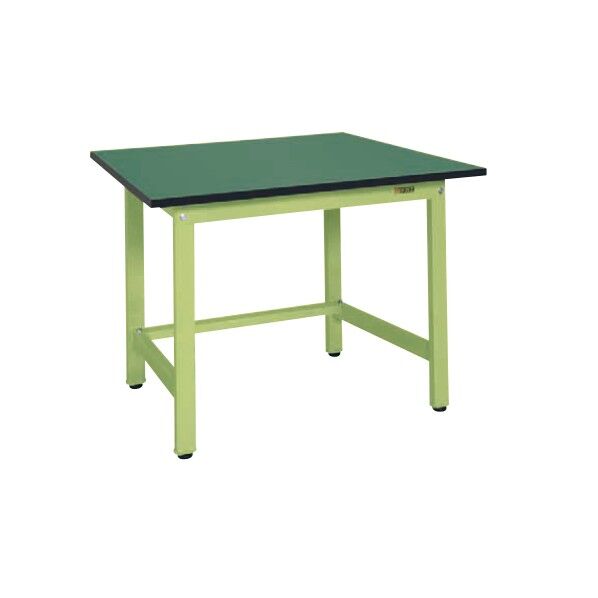 RoHS対応天板付作業台 グリーン 900×600×740mm KS-096FE 1台