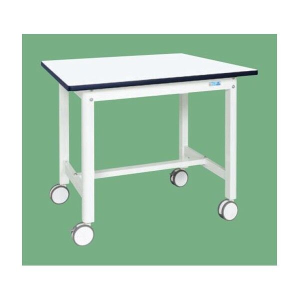 中量作業台(扇形支柱・双輪キャスター付) W900×D600×H776mm KF-38RDW 1個