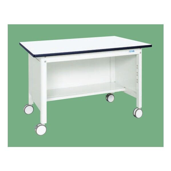 中量作業台(扇形支柱・移動式・三方パネル) W900×D750×H776mm KF-39PRDW 1個