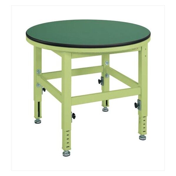 回転作業台高さ調整タイプ(改正RoHS10物質対応) φ890×H740~940mm TRT-900FE 1個