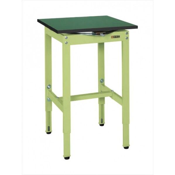 回転作業台高さ調整タイプ(改正RoHS10物質対応) W600×D600×H760～960mm