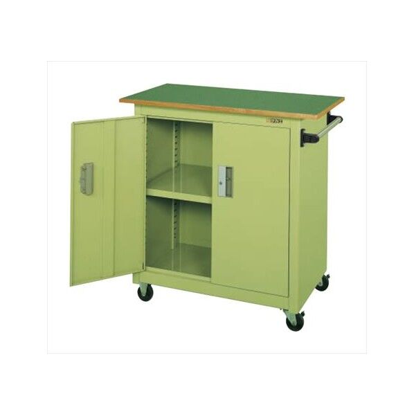 パネルワゴン天板付(ゴム車) W900×D600×H900mm