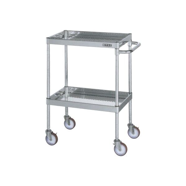 ステンレスニューCSパールワゴン(パンチング仕様・SUS304) W600×D400×H880mm CSPA-6082SSP 1個