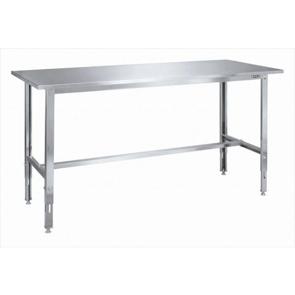 ステンレス高さ調整作業台(SUS430) W1800×D900×H700~900mm SUT4-189LCN 1個