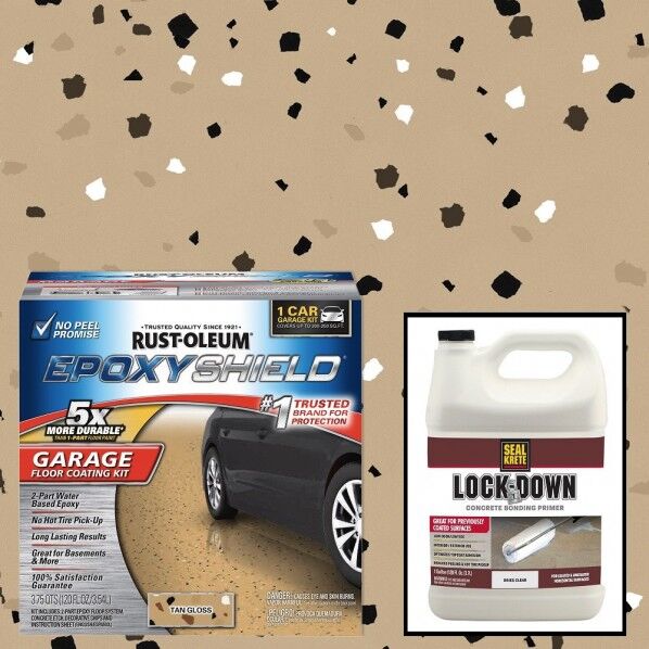ラストオリウム 「エポキシシールド1CARキット」+「プライマー・ロックダウン」セット・タン(ベージュ) 251966kit 1set...