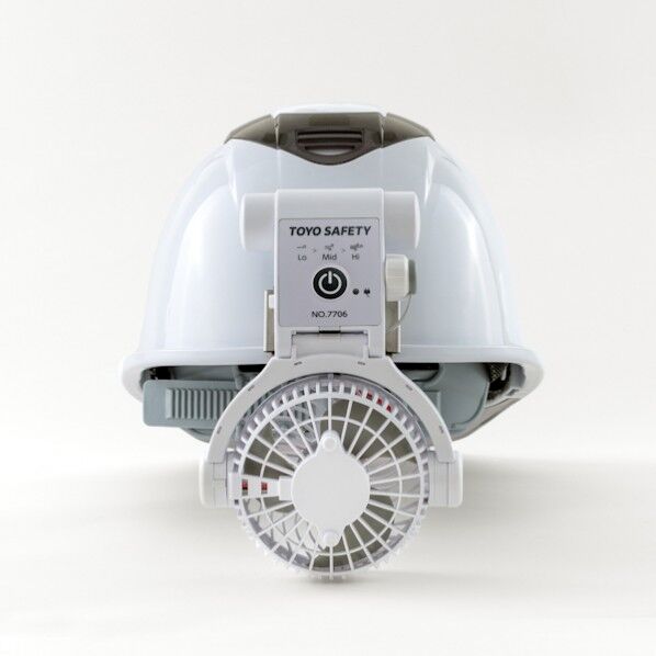 ヘルメット取付式送風機WindyIV (ヘルメット別売) ホワイト 7706 1個