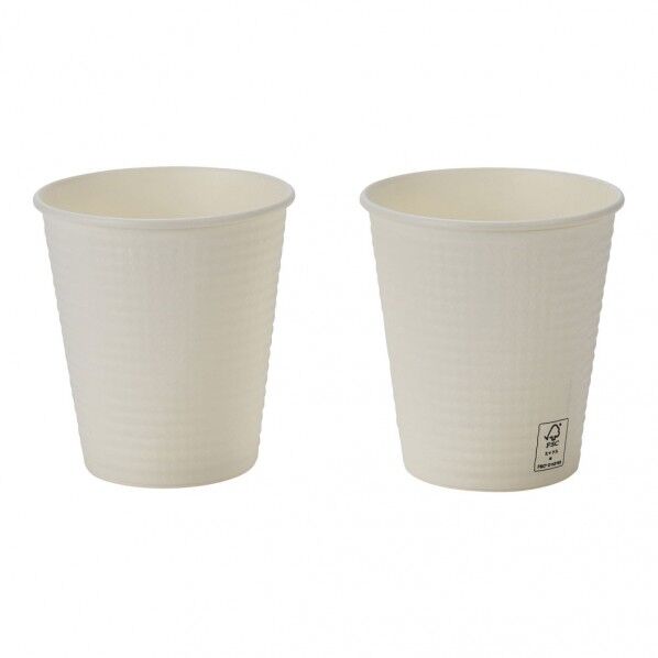 FMXエンボスカップ ホワイト 210ml(50個入) C2150EAFS