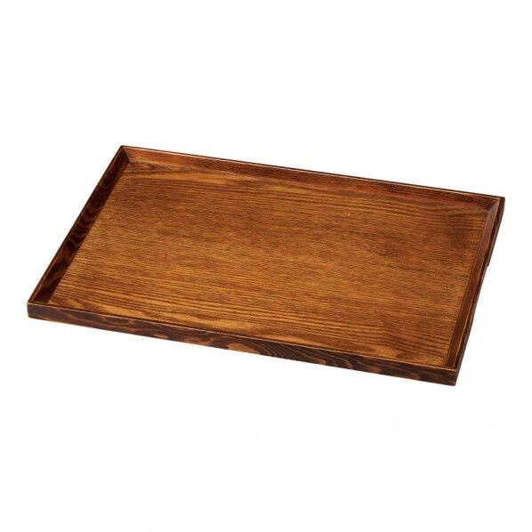 木製ノンスリップマルチトレイ ブラウン クリア 特大 15572 1個