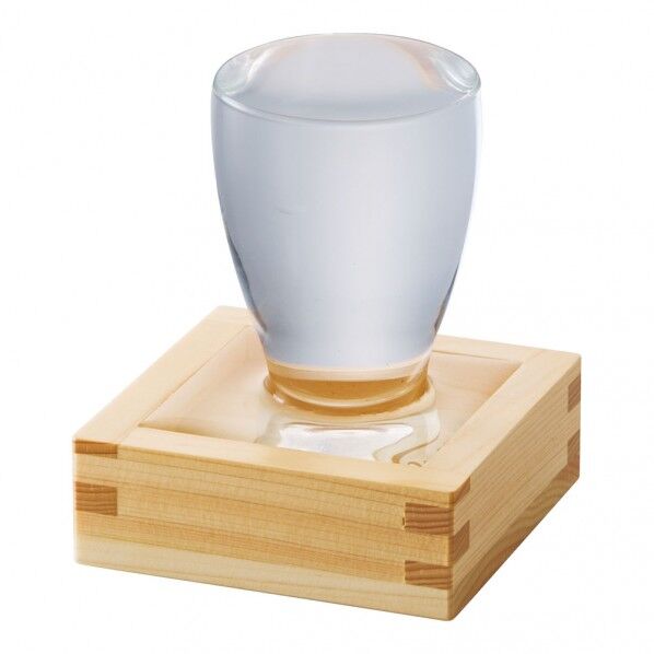 ヤマコー スタッキング桧・1/2合桝 クリアー塗装付 38054 1個...