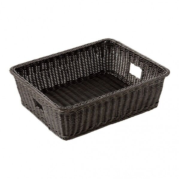 萬洋 樹脂脱衣かご手付 大 ダークブラウン ダークブラウン 91409L 1個...