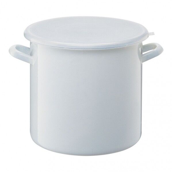 ホーローストックポット 丸型 ホワイト 27cm HSP-M27 1個