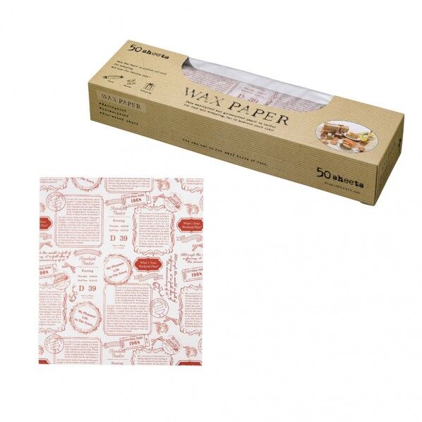 ワックスペーパー シート(50枚入) ロゴ ロゴ WP5100 1個