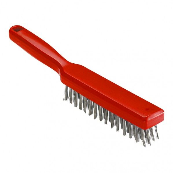 TRオールカラーステンレスワイヤーブラシ レッド 1411603 1個