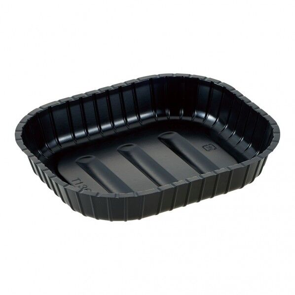 夢彩ごぜん 長角丼 中皿シート 黒(250入)