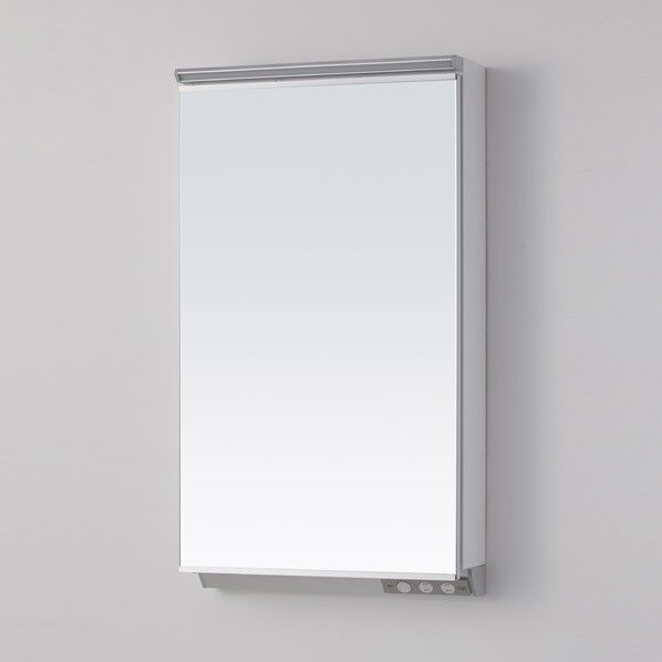 アサヒ衛陶 木製化粧鏡(LED照明付き一面鏡) 間口450mm MML450N 1台...