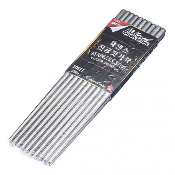ステンレス箸(すべり止め付)(10膳入) 22.5cm 1個