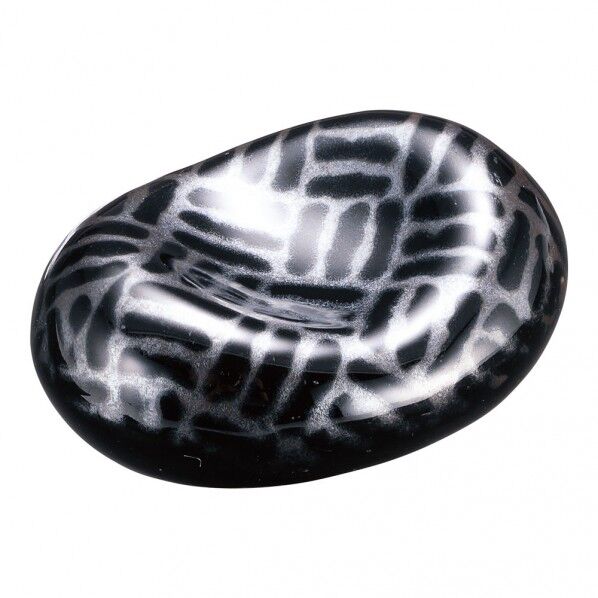 銀彩三段崩丸型箸置 T03-322 1個