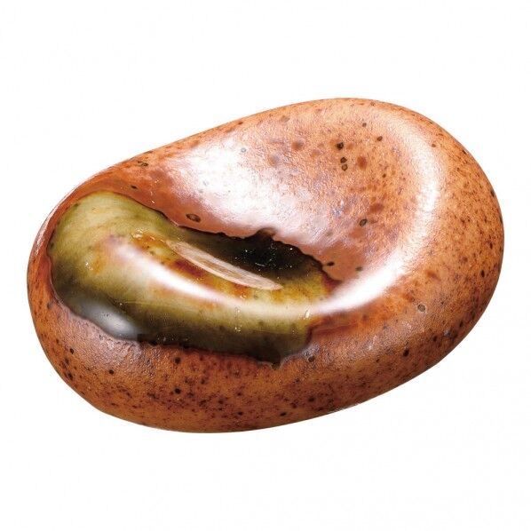 信楽丸型箸置 T03-325 1個