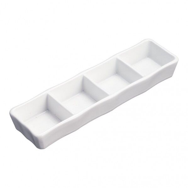 白磁四品皿 T03-341 1個