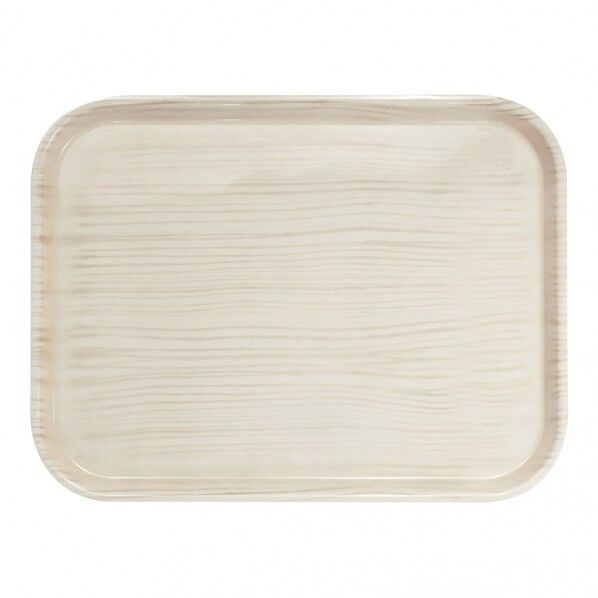 ウッドグレイン ノンスリップトレーホワイト