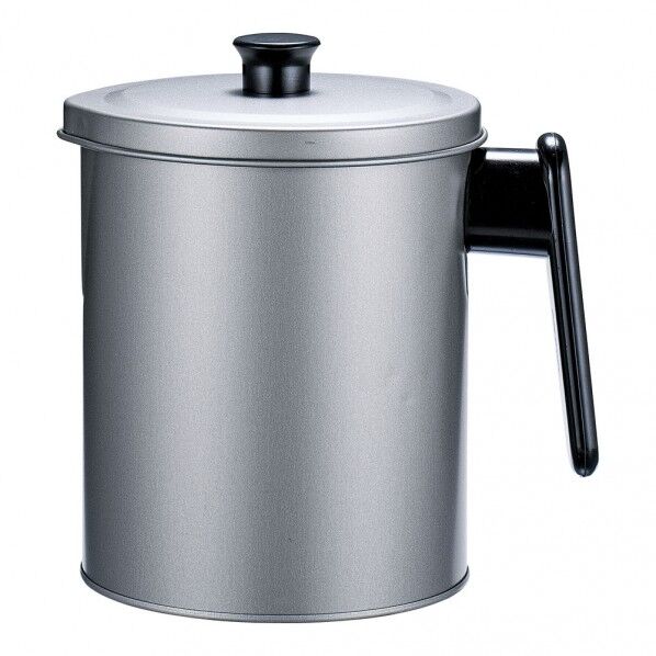 フッ素加工オイルポット グレー 1.5L FO-4 1個