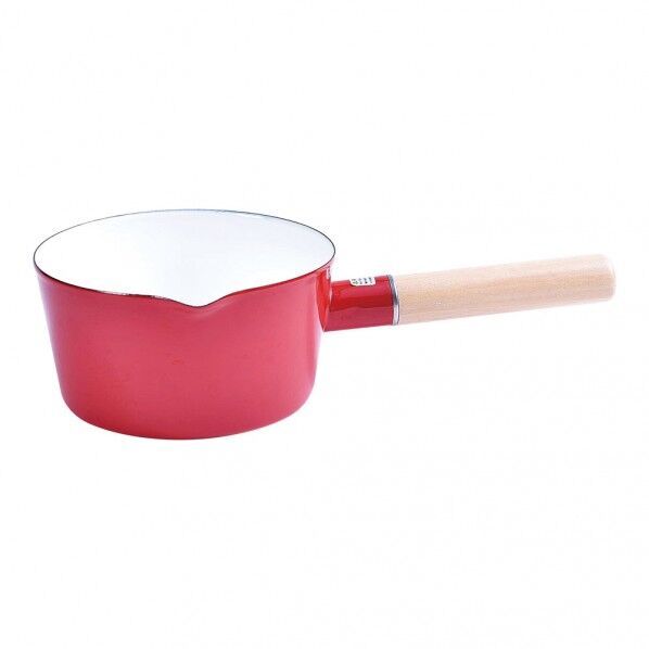 コージークック コージークックホーローミルクパン 15cm レッド レッド 7212042 ANB4502 1個