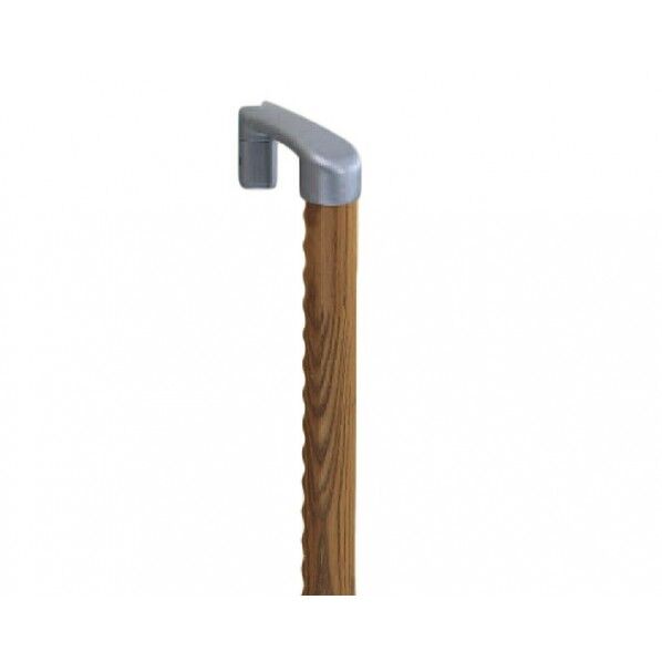 スリム出隅ディンプル手すり シルバー・ライトオーク 600mm BR-598 1