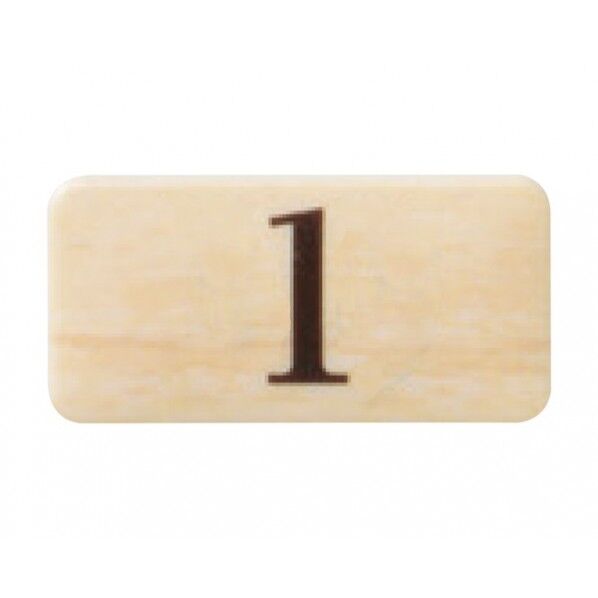 チークサイン 木目 40×20×2mm NP-13N-1 1枚