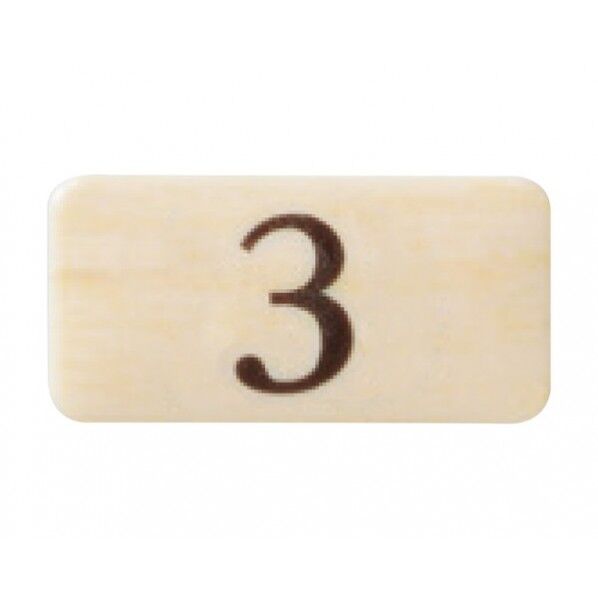 チークサイン 木目 40×20×2mm NP-13N-3 1枚