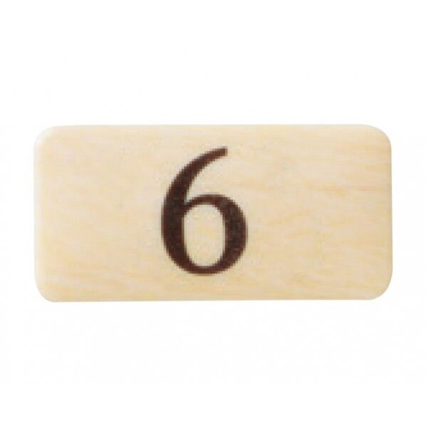 チークサイン 木目 40×20×2mm NP-13N-6 1枚