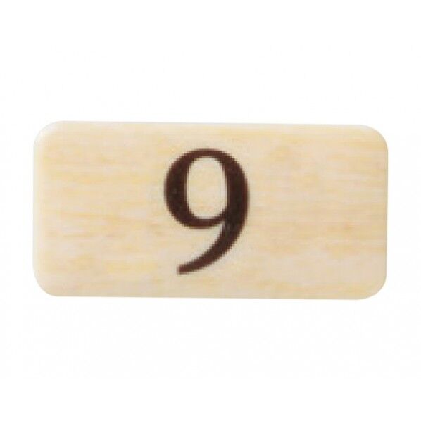 チークサイン 木目 40×20×2mm NP-13N-9 1枚