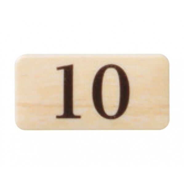 チークサイン 木目 40×20×2mm NP-13N-10 1枚