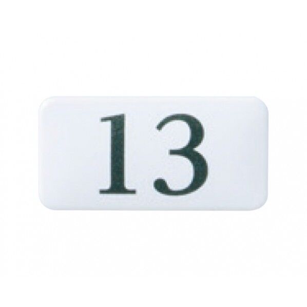 チークサイン 白 40×20×2mm NP-13N-13 1枚