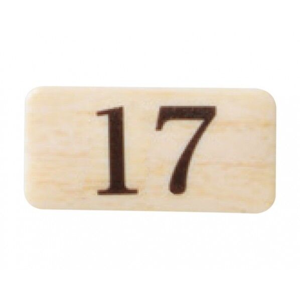 チークサイン 木目 40×20×2mm NP-13N-17 1枚