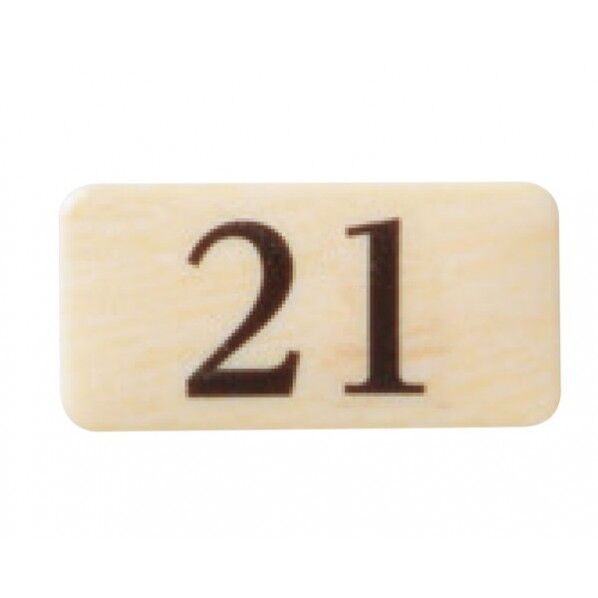 チークサイン 木目 40×20×2mm NP-13N-21 1枚