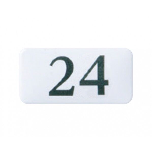 チークサイン 白 40×20×2mm NP-13N-24 1枚