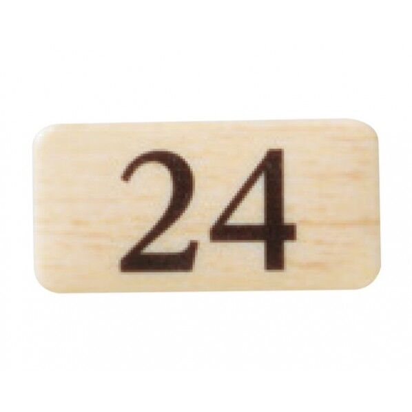 チークサイン 木目 40×20×2mm NP-13N-24 1枚