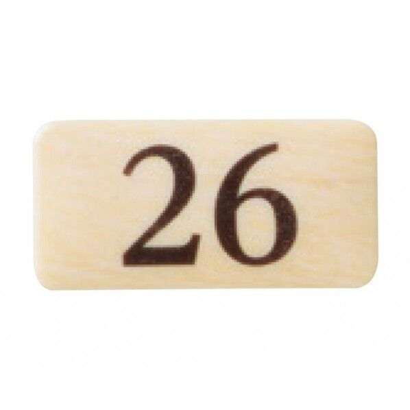 チークサイン 木目 40×20×2mm NP-13N-26 1枚